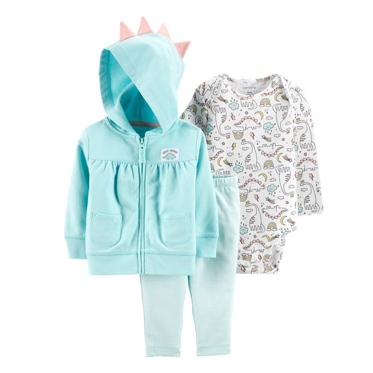 100%Cotton Rompers For Infant Boy Cute Handsome Baby Newborn Onesies+ Pant + Coat High Quality New Born Baby Clothes Set