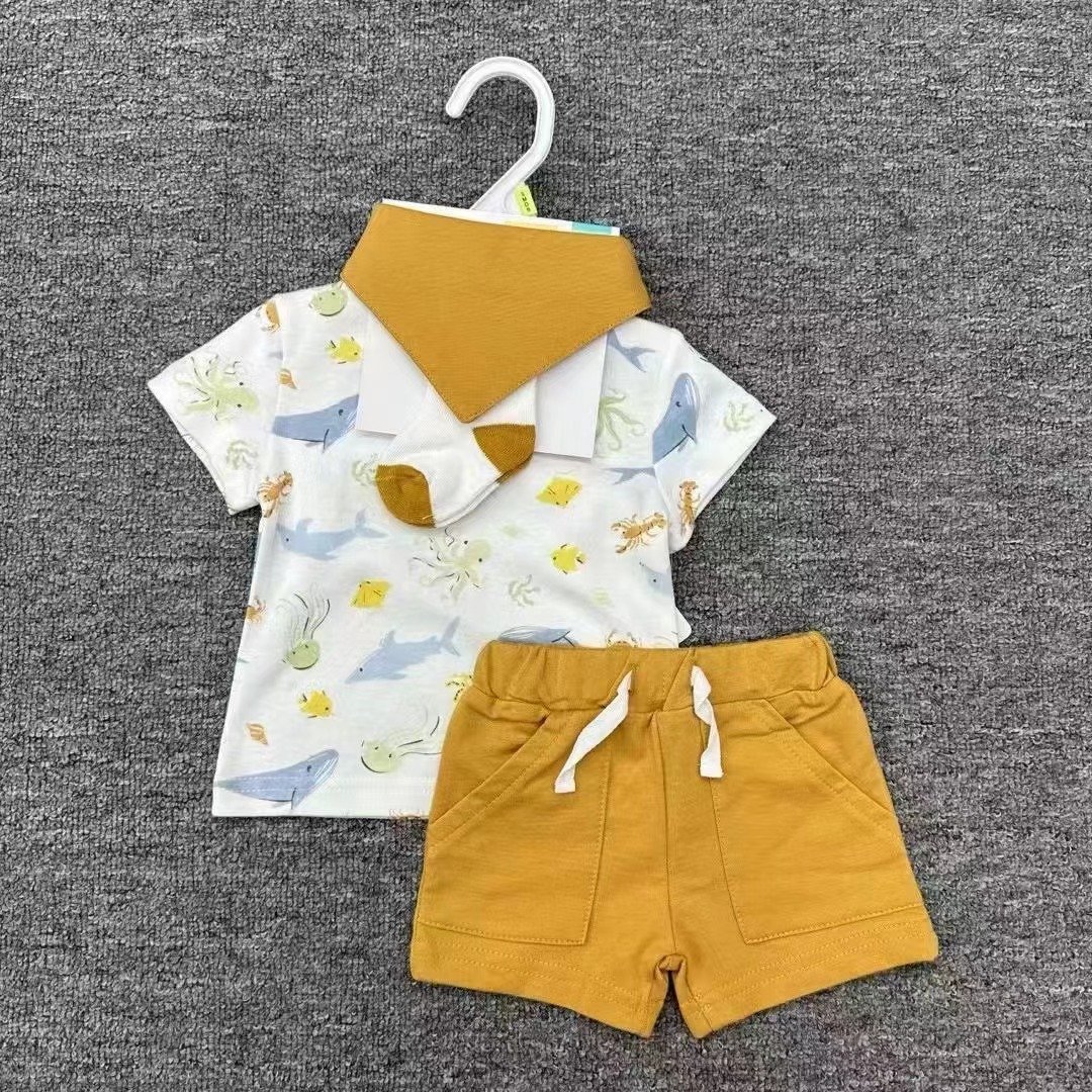 Custom Cotton Baby Kids Tracksuits Sport Clothes Set Sweatsuit And Pants Outfits Clothing Soft French Terry Kids Jogger Set