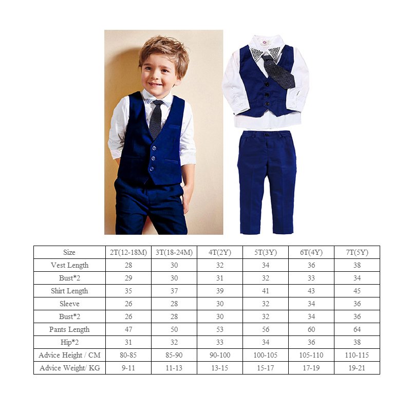 children t -shirt+ vest+pants+ tie school clothing bulk wholesale kids clothing children clothing set boys set