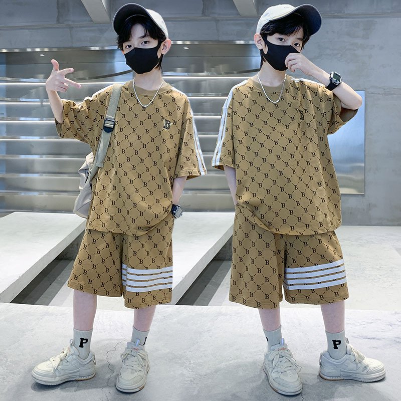 Summer Outfits Toddler Short Sets Cotton T-Shirt and Pants 2-Piece Clothes Boy Clothes Kids Cotton Outfits Shirt Short sets