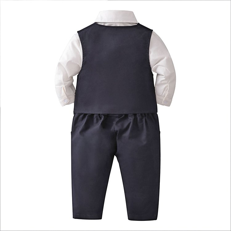 Wholesale Low Price Boutique Spring Baby Boy Birthday Party Wear Dress Children Clothing Designer Clothes Fashions Set Wear