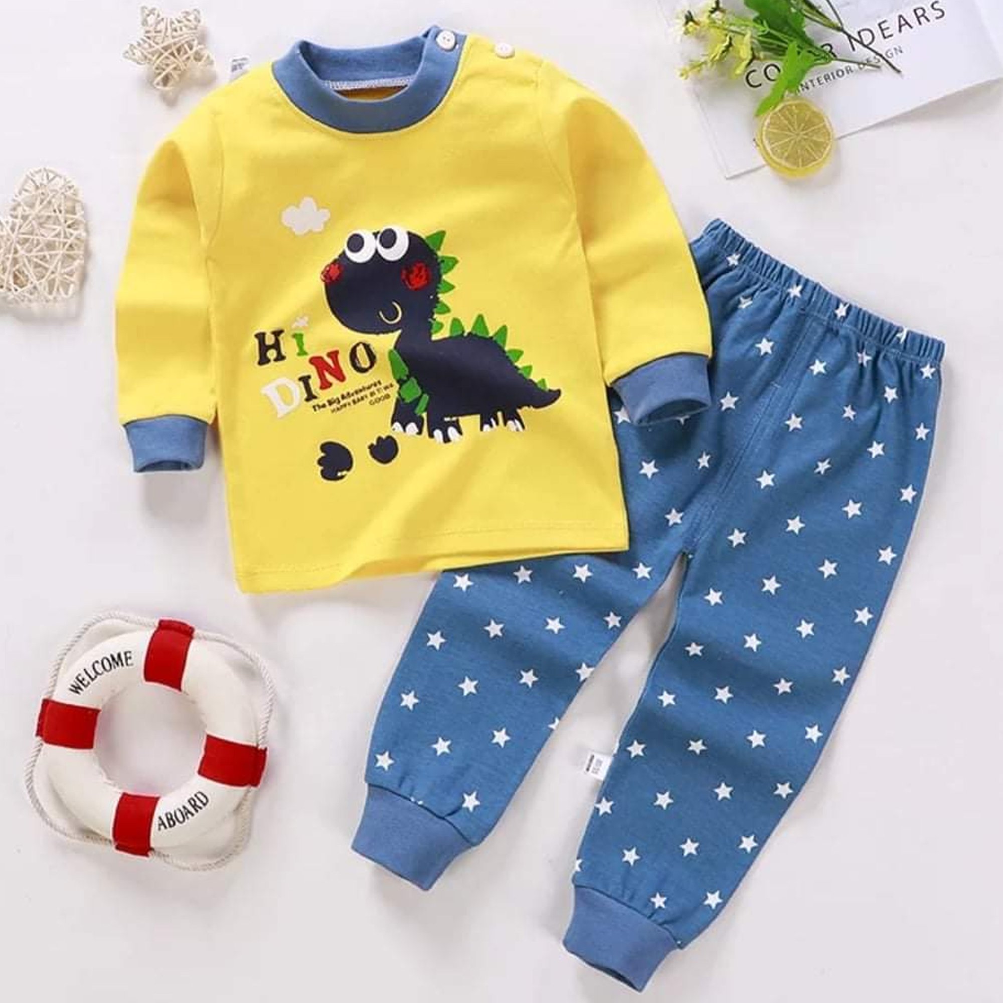Kids Clothing Wholesale 100% Cotton Plaid Children Summer Boy 2pcs T Shirt With Pants Children's Clothing Sets From Bangladesh