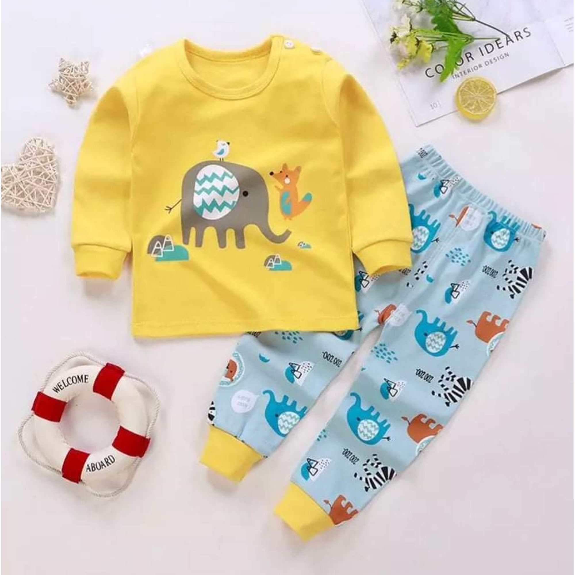 Kids Clothing Wholesale 100% Cotton Plaid Children Summer Boy 2pcs T Shirt With Pants Children's Clothing Sets From Bangladesh