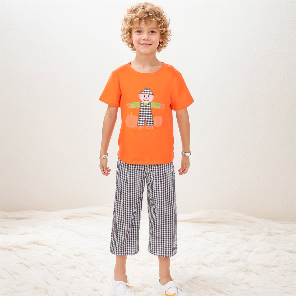 Christmas printing baby sleepwear two pieces infant pajamas boy's clothing set baby clothes