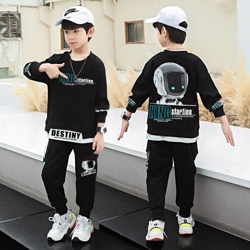 Boys Clothing Sets Spring and Autumn 2023 New Children Clothing Jacket and Pants Two-pieces Sets