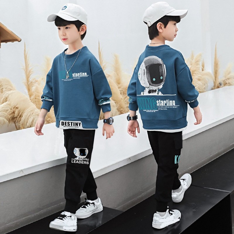 Boys Clothing Sets Spring and Autumn 2023 New Children Clothing Jacket and Pants Two-pieces Sets