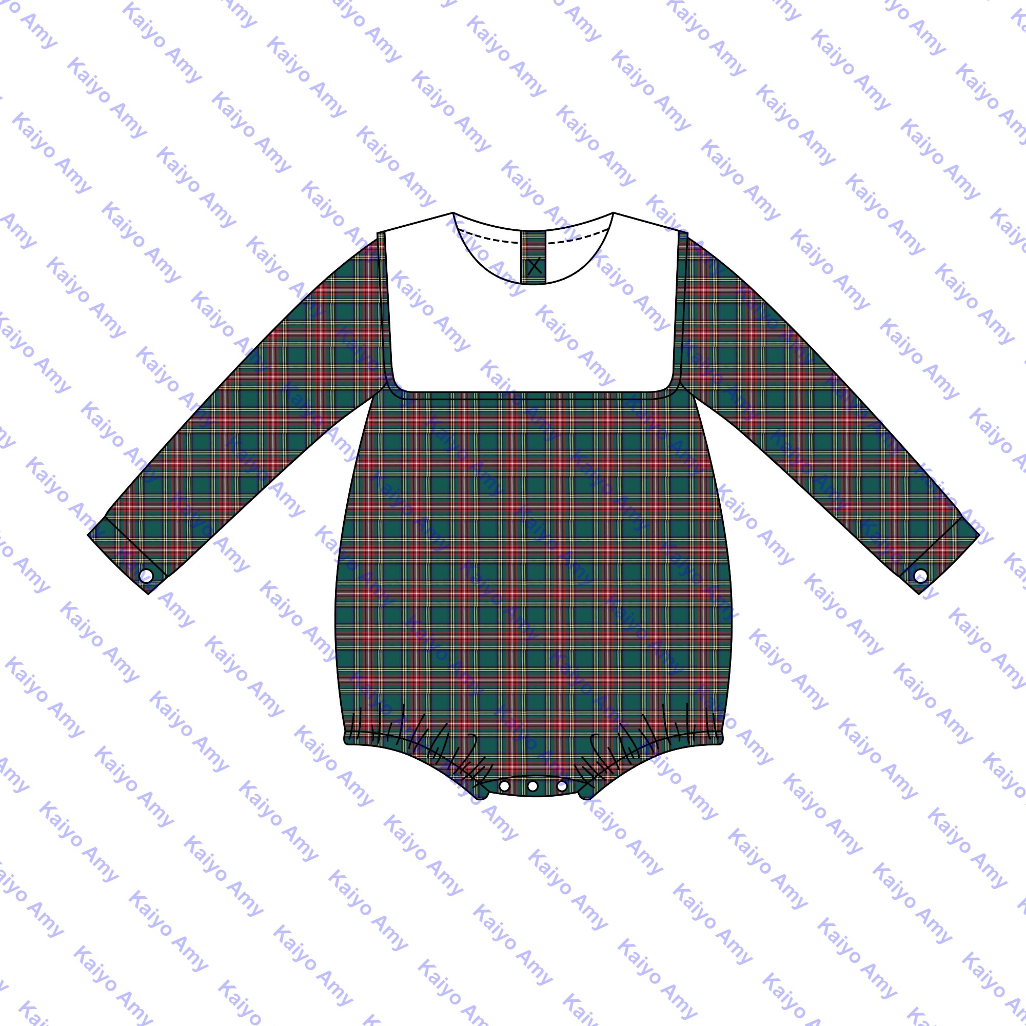 Christmas green flannel plaid toddler girls dresses bib collared sibling matching toddler boys clothing sets
