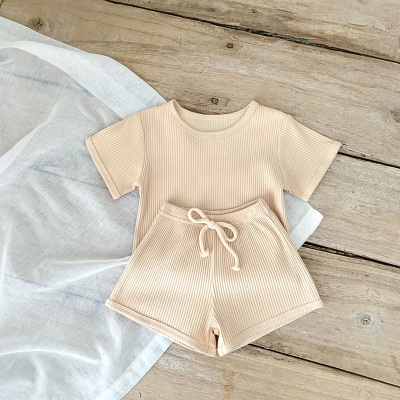 Summer Baby Clothing Set Toddler Boys Casual Suit Infant Girls Tee And Shorts 2 Pcs Girls Suit