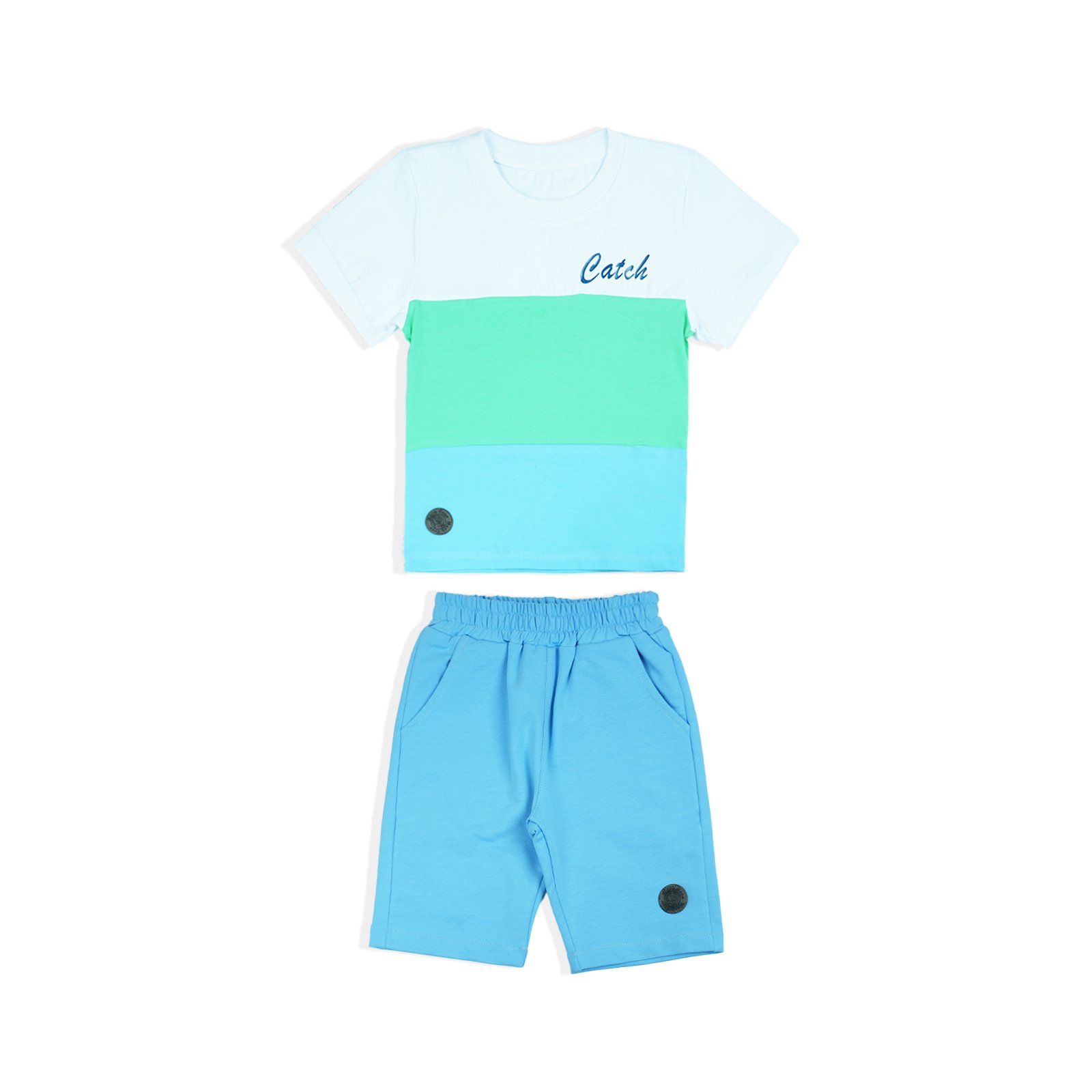 Hot sale T-shirt shorts kid set Children's short sleeve Kid cloth set O neck children summer baby cotton boy baby short set