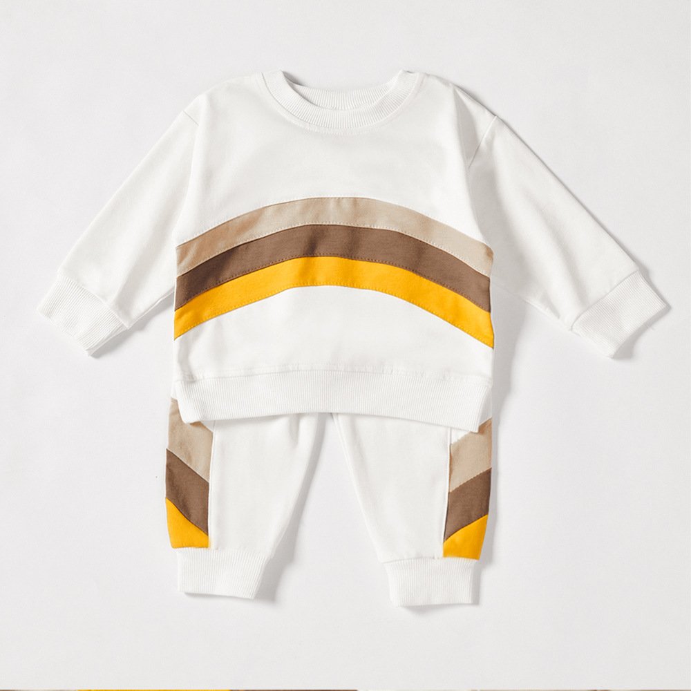 Celebrity Best sale kids Jogging Sweatshirts Autumn Online Store toddler cotton pullover sweatshirt and sweatpants set for kids