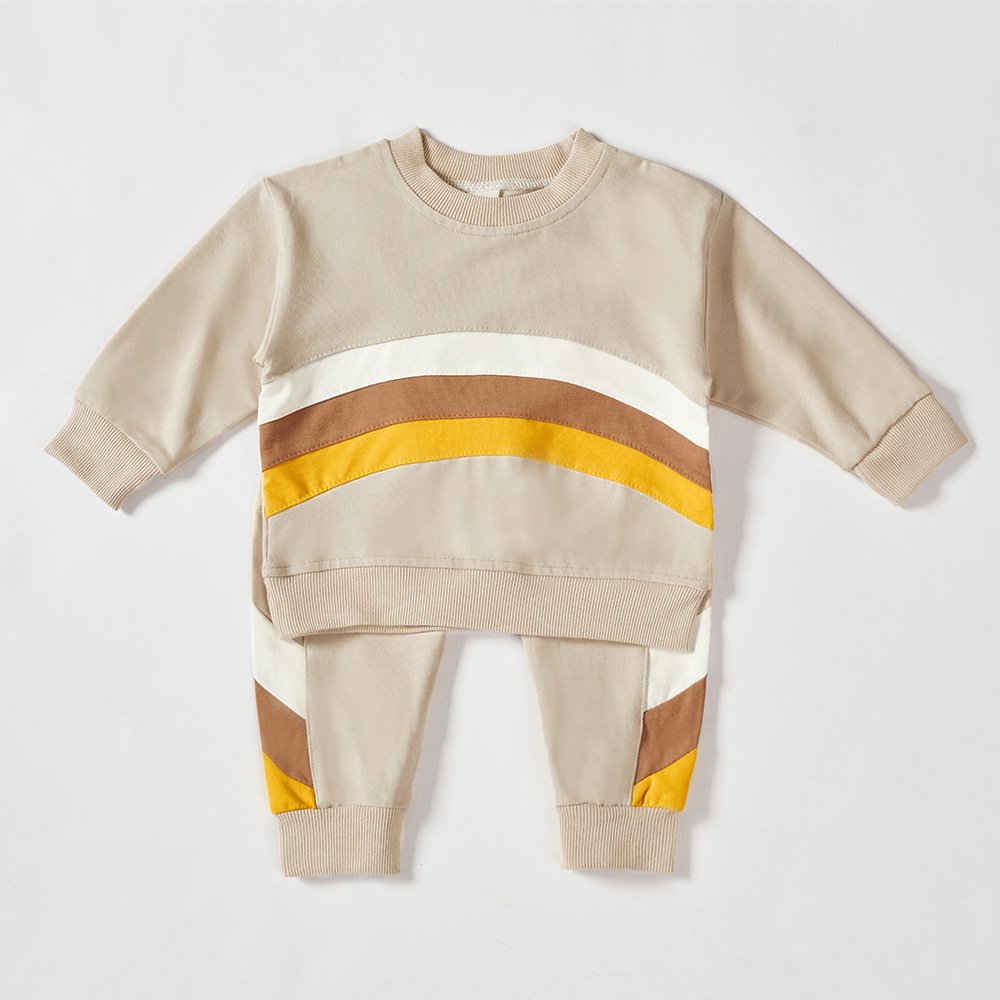 Celebrity Best sale kids Jogging Sweatshirts Autumn Online Store toddler cotton pullover sweatshirt and sweatpants set for kids