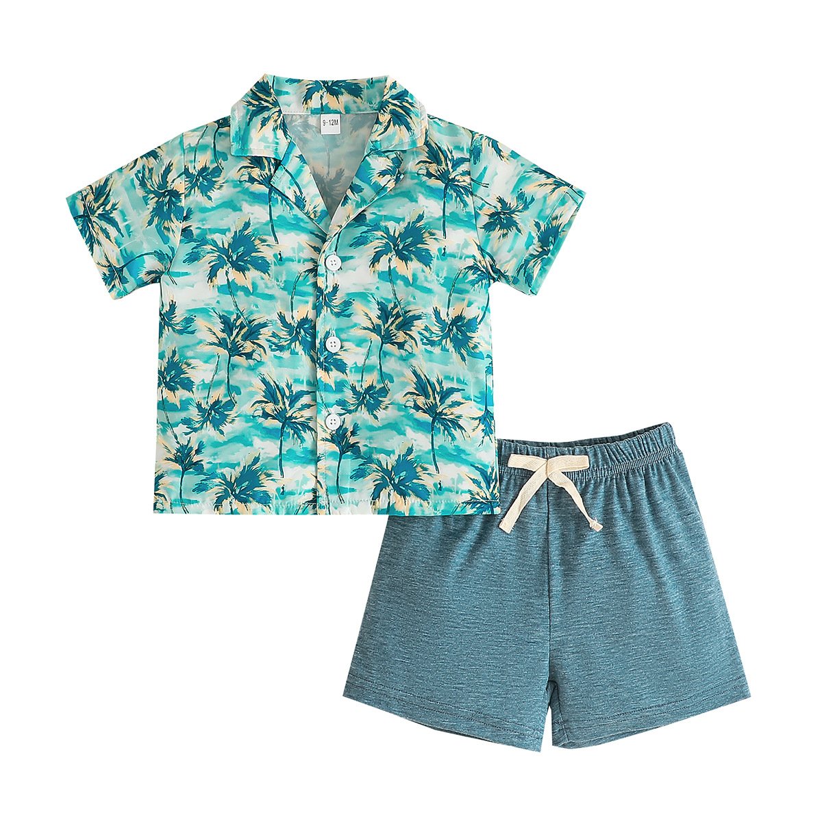 1~3 years old children's short-sleeved top + trousers 2-piece set summer vacation style boy's shorts suit new