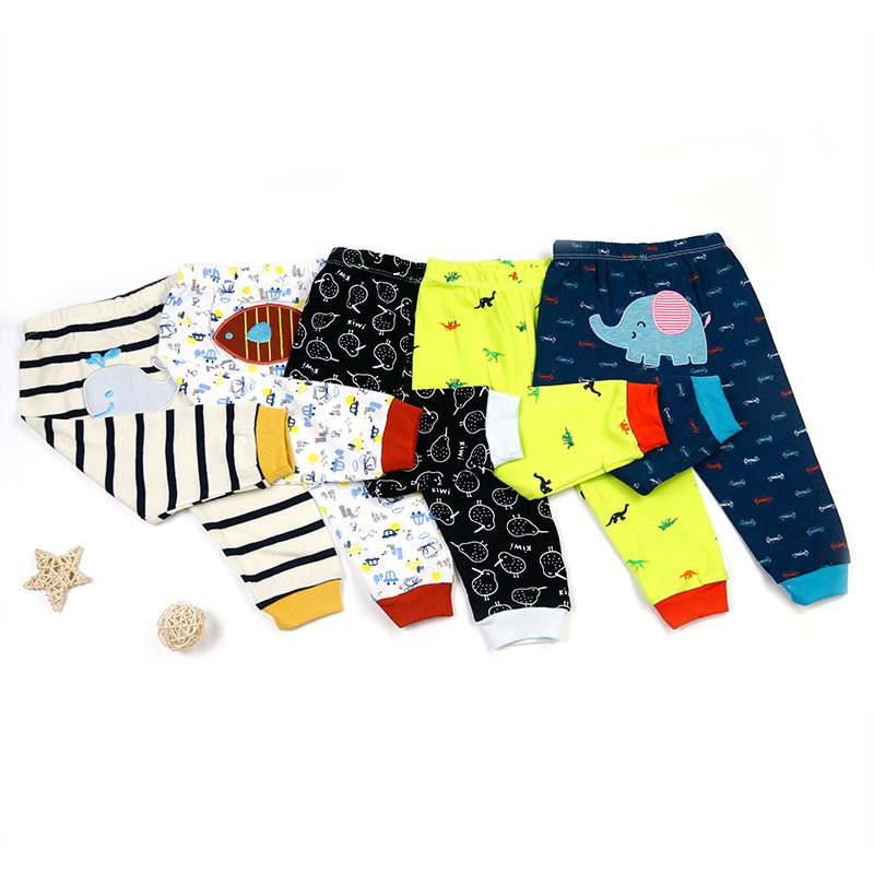 The factory outlet cute lovely baby jogger pants with embroidery and printing infant&toddler clothing