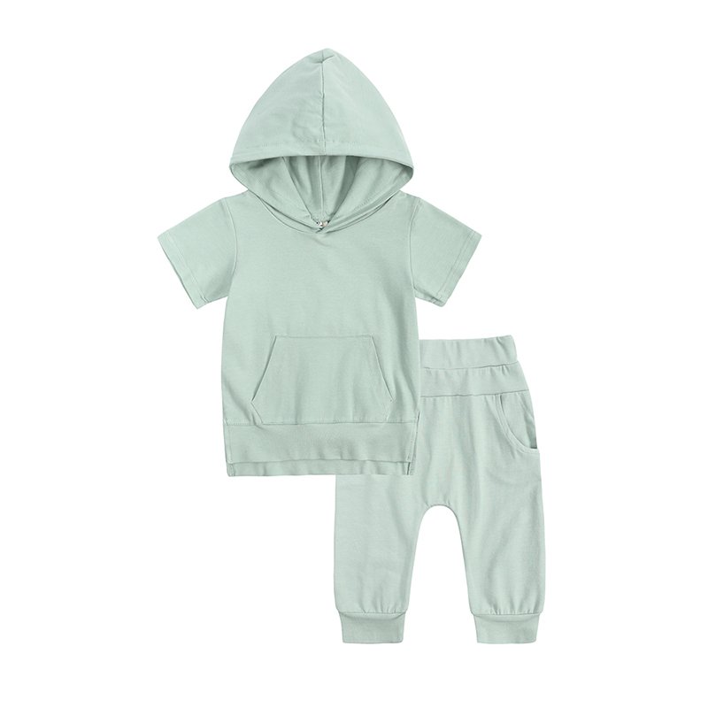 kids tales summer boys girls clothing set short sleeve cotton hoodie toddler boys outfits