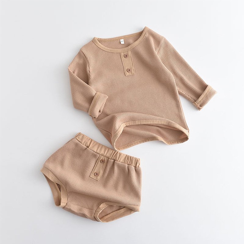 Baby Clothes Wholesale Children Suit Kids Sets Cotton Long Sleeved Sweatshirt Shorts Baby Clothing Set