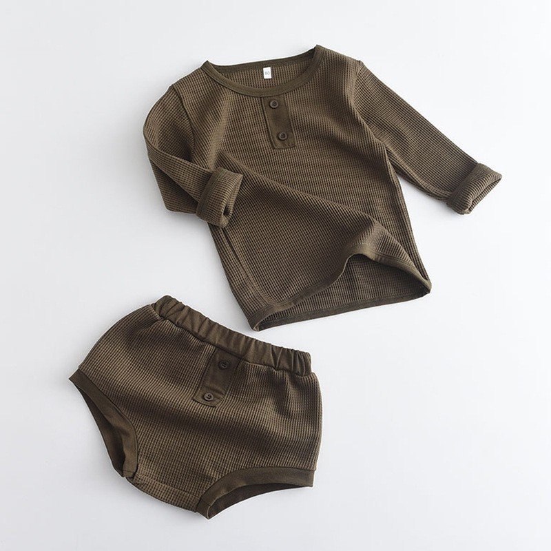 Baby Clothes Wholesale Children Suit Kids Sets Cotton Long Sleeved Sweatshirt Shorts Baby Clothing Set