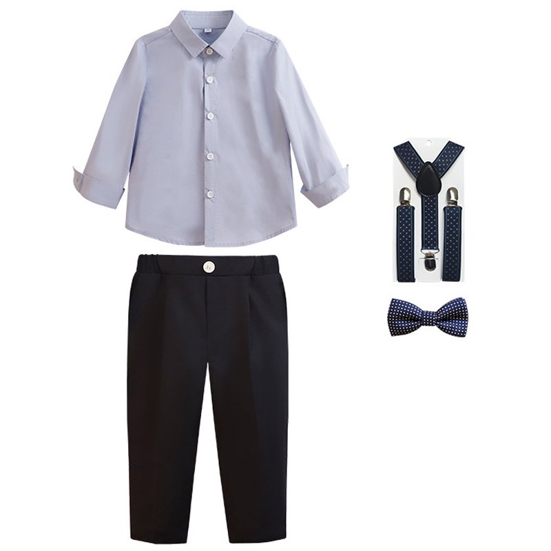 Boys Suits&blazers Formal Dress Shirt Outfit Kids Slim Fit Suits Vest Pants Kids Wedding Party Wedding Suit Boys Clothing Set