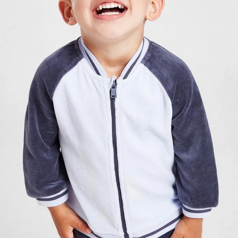 Best Quality Full Sleeve Color Block kids Tracksuits Sets / 2025 Breathable Children Two Piece Zip Up Tracksuits Sets For Kids