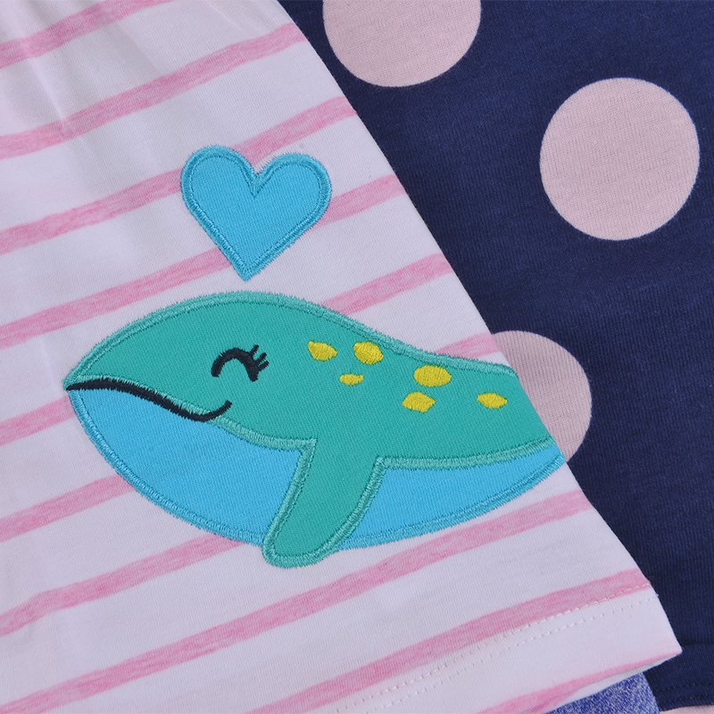 Growprint High Quality 2Pcs Baby Clothing Sets Cotton Summer Toddler T-Shirt And Short Pants Set