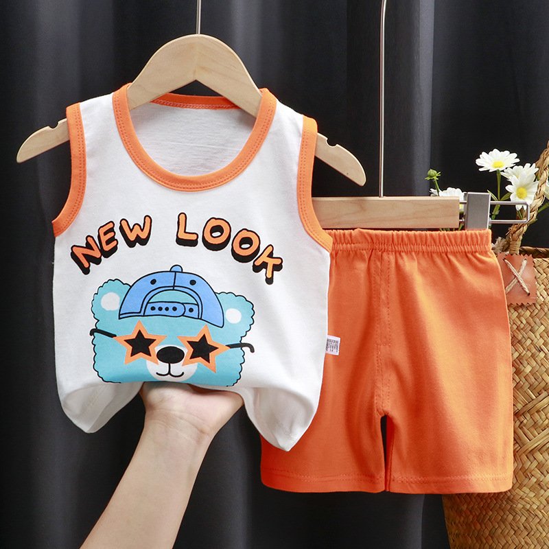 2Pcs/set New Summer Baby Boys Clothes Suit Children Girls Cartoon T Shirt Shorts Toddler Casual Clothing Set Kids Tracksuits