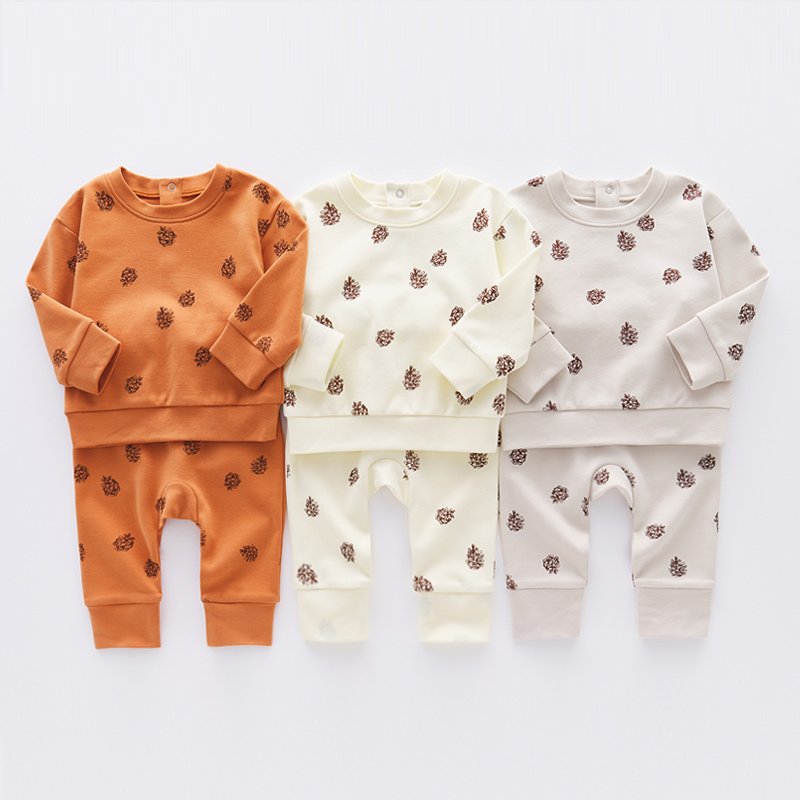 boutique wholesale new born baby boys' clothing sets 100% cotton printed clothes set products 6945