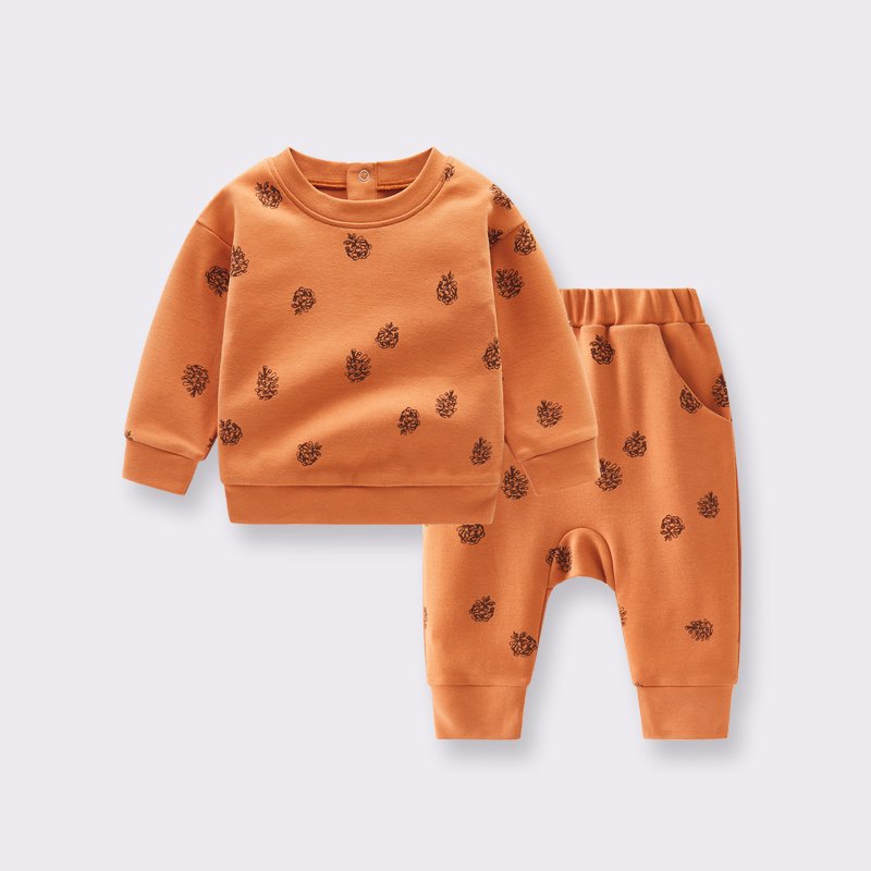 boutique wholesale new born baby boys' clothing sets 100% cotton printed clothes set products 6945
