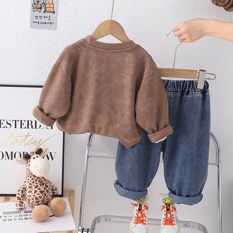 Autumn Boys clothing sets new style fashion two-piece set kids tracksuits baby clothing wholesale