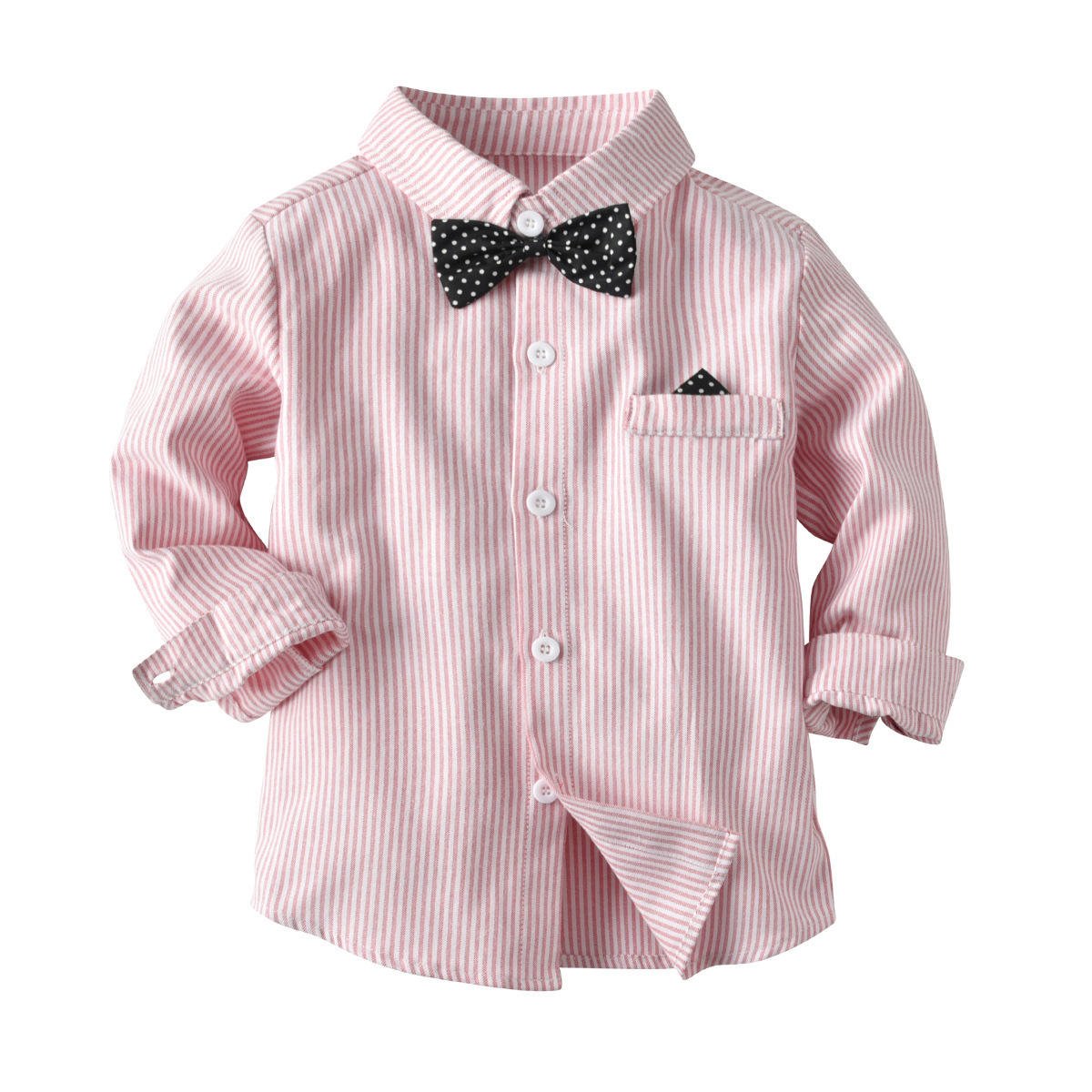 3 Pieces Long Sleeve Shirts Suit Set Kids Boy Clothes Tuxedo Boys Dress Spring Autumn Party Formal Kids Clothing Set Pants Suit