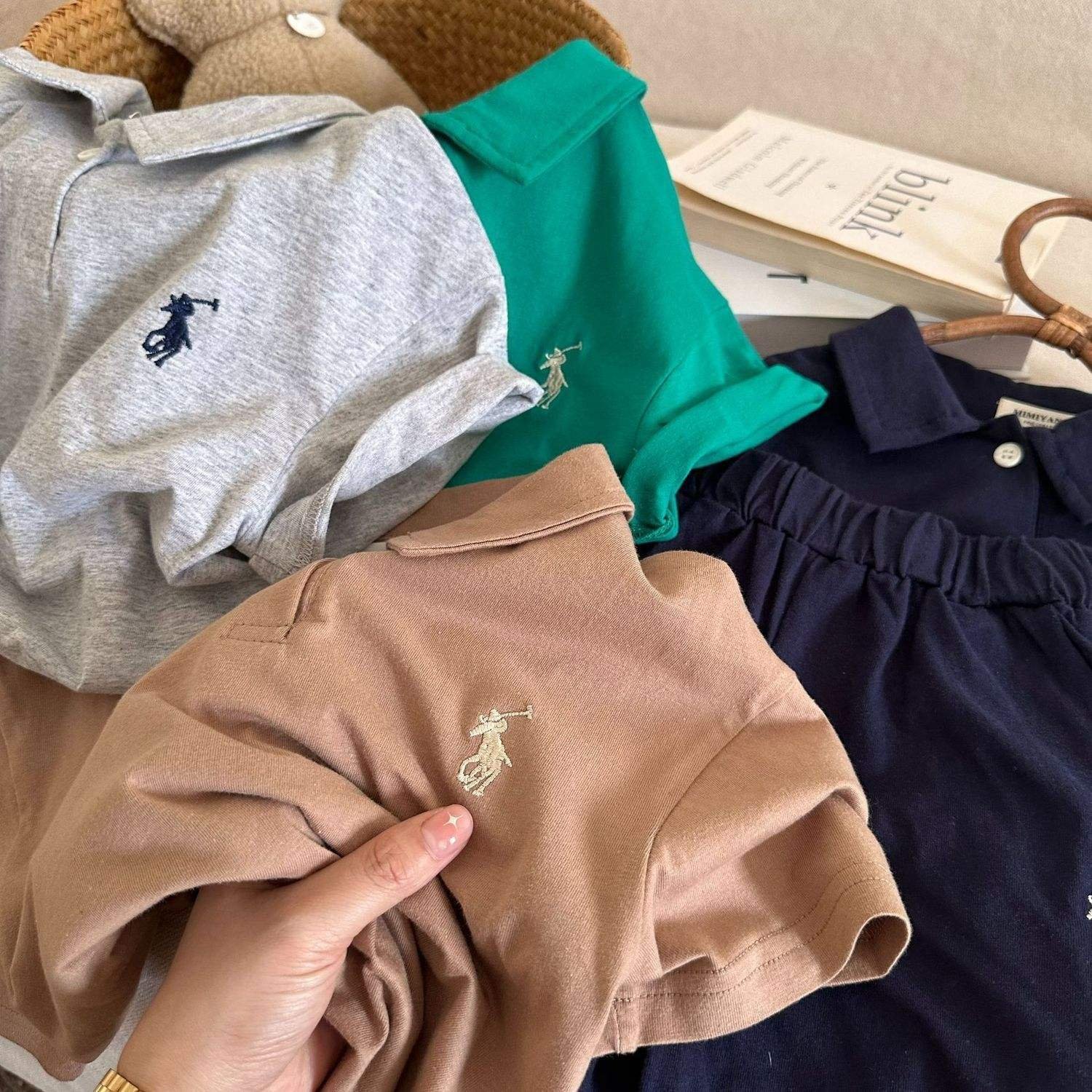 Hot Sale Child Clothes Casual Polo Shorts Suit Children Summer Clothing Set Boy Short Sleeve Shirts + Shorts Baby Clothes Suit