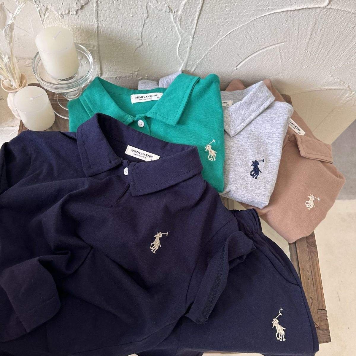 Hot Sale Child Clothes Casual Polo Shorts Suit Children Summer Clothing Set Boy Short Sleeve Shirts + Shorts Baby Clothes Suit