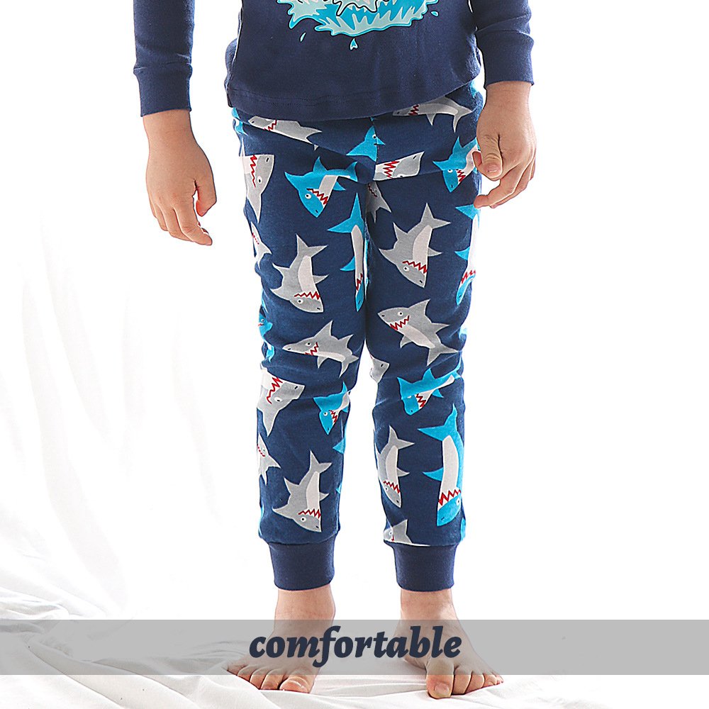 wholesale ODM/OEM Boys pants cotton set cotton custom cute printed sleepants amusing