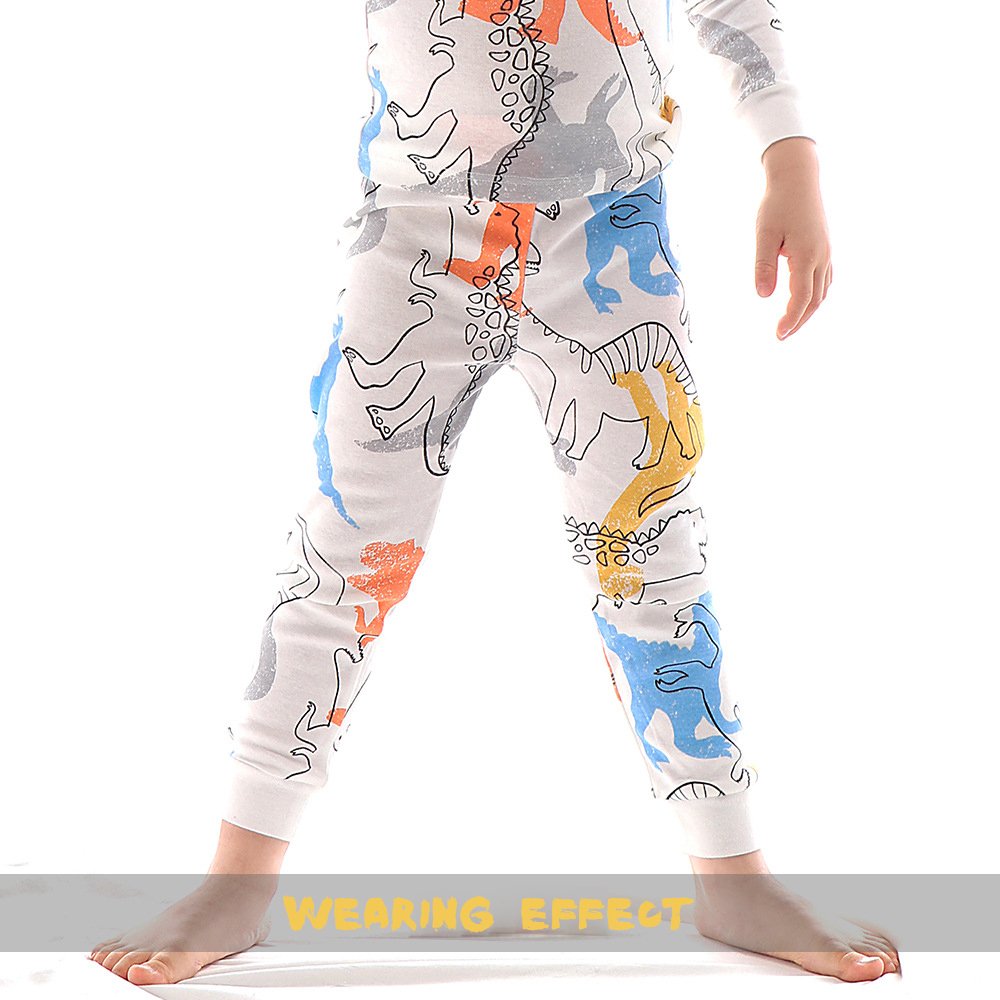 wholesale ODM/OEM Boys pants cotton set cotton custom cute printed sleepants amusing