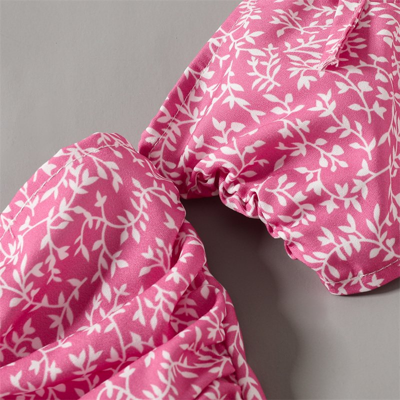 new design summer girls clothing sets kids print fabric clothes Fashion Sweet Wear Two Pieces Set kids boys clothes set