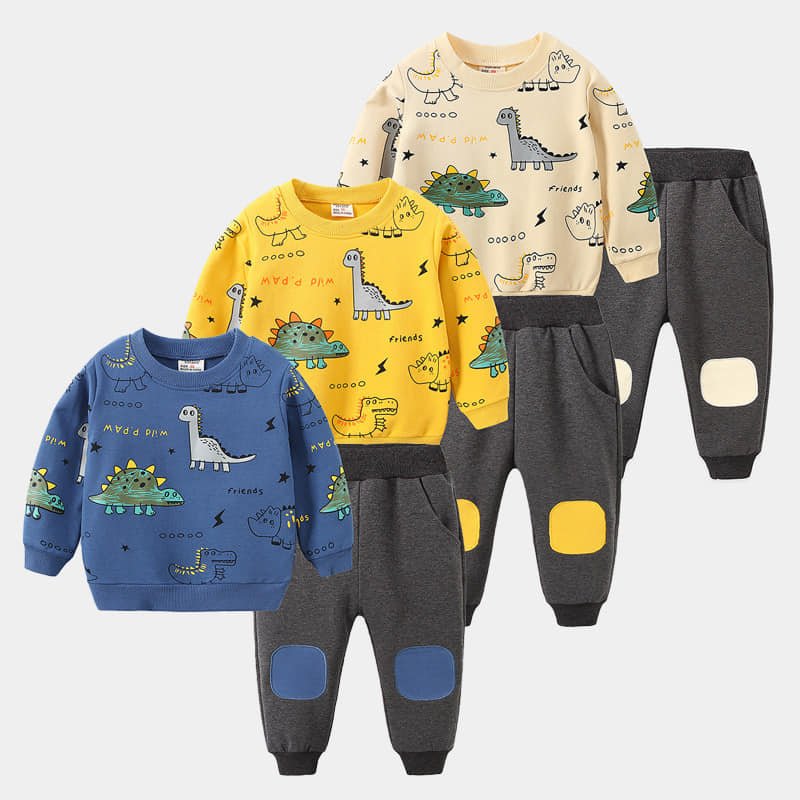 Toddler Baby Boy Clothing Sets Long Sleeve Tops and Pants Kids Autumn and Winter Outfits best price for USA/ UK market