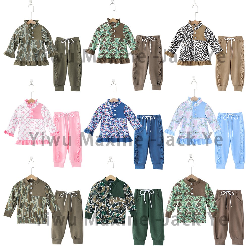 Factory Design Boys Clothing Sets Mallard Duck Smocked Embroidery Children Smocked Clothes RTS Kids Clothes Wholesale
