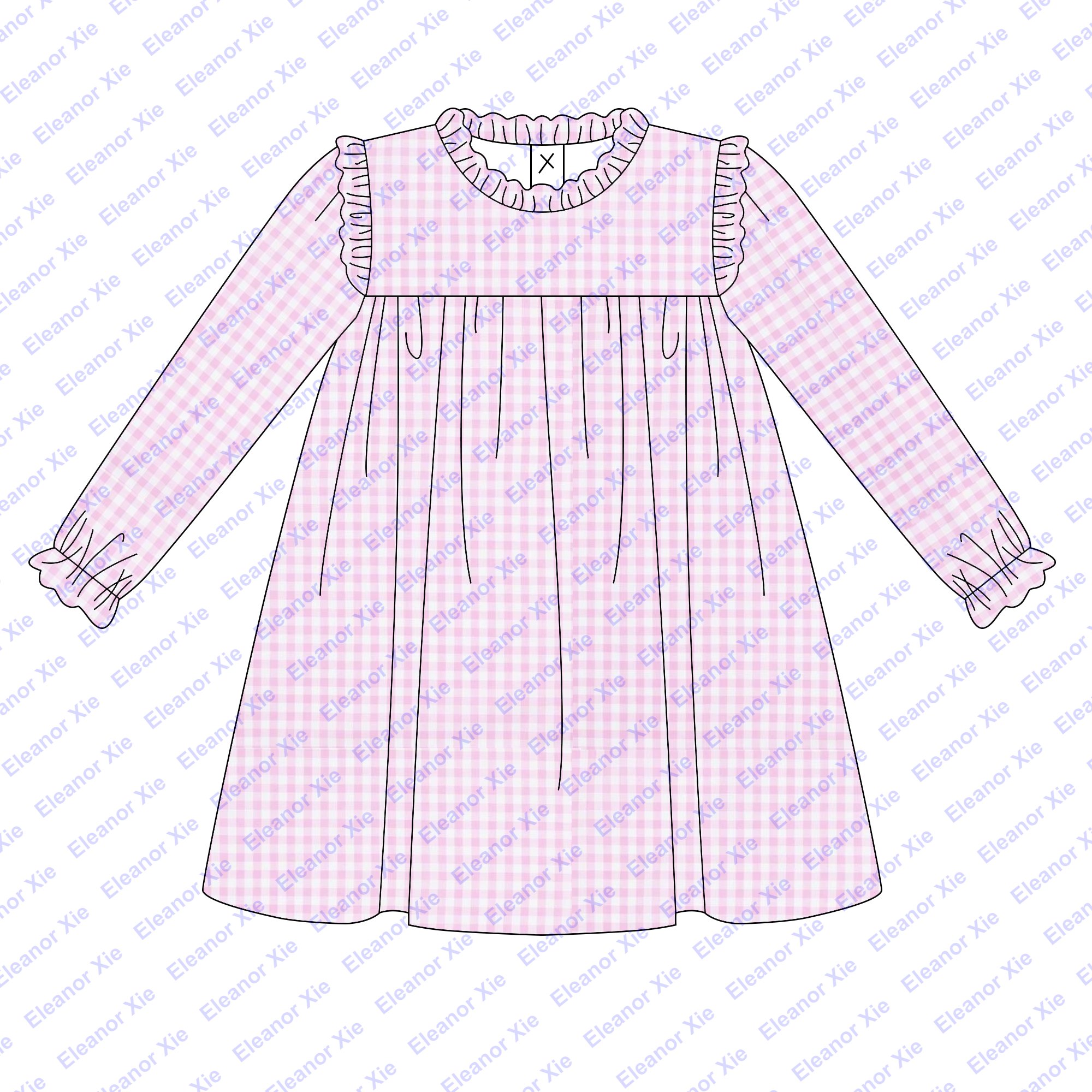 New model matching mini light blue gingham button down kids boys clothing pant sets winter monogram toddler baby boy clothes