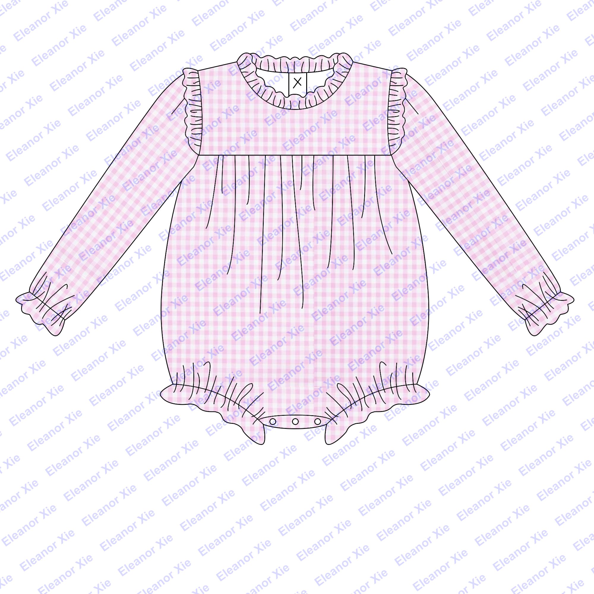 New model matching mini light blue gingham button down kids boys clothing pant sets winter monogram toddler baby boy clothes