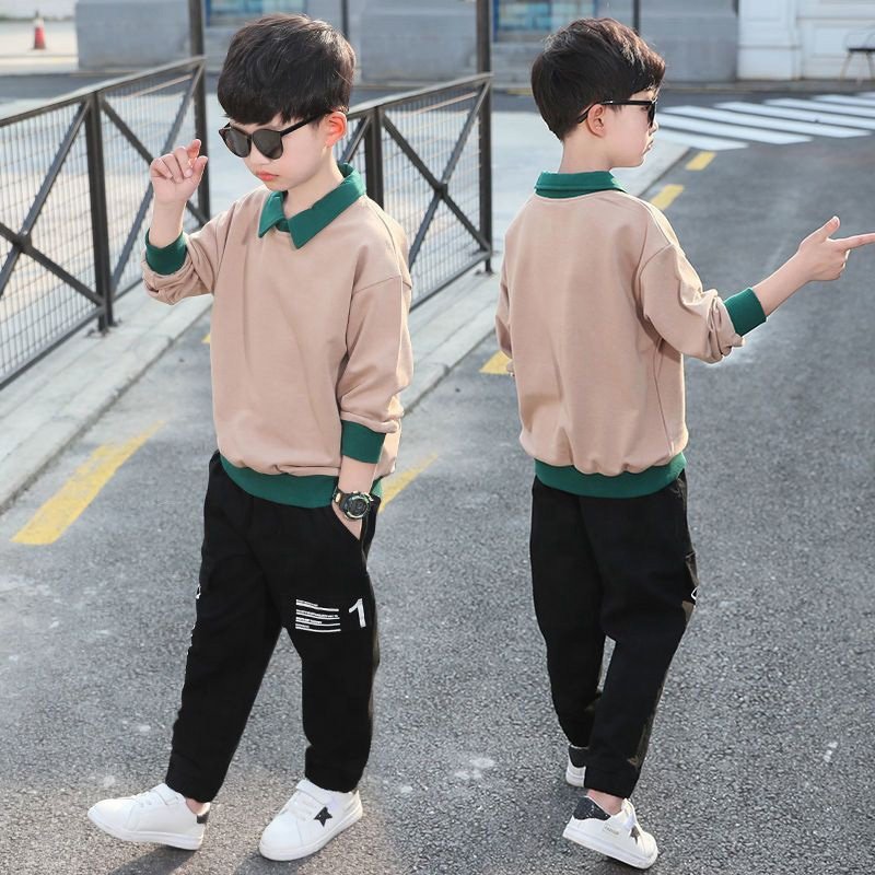 2023 Boys Clothing Sets Spring Autumn Fashion Hoodie + Pants Sports Children's Clothes Kids Tracksuit Teen 6 8 10 12 14 Years