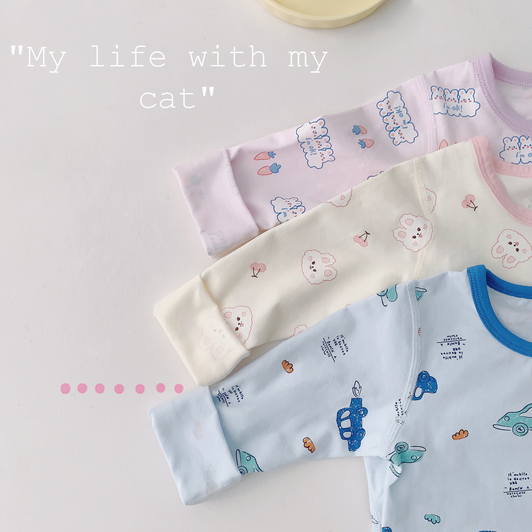Purorigin 2024 Autumn Long-sleeved Baby Clothing Suit Undershirt Kids Sweater Suit Children's Two-piece Set Custom Pattern