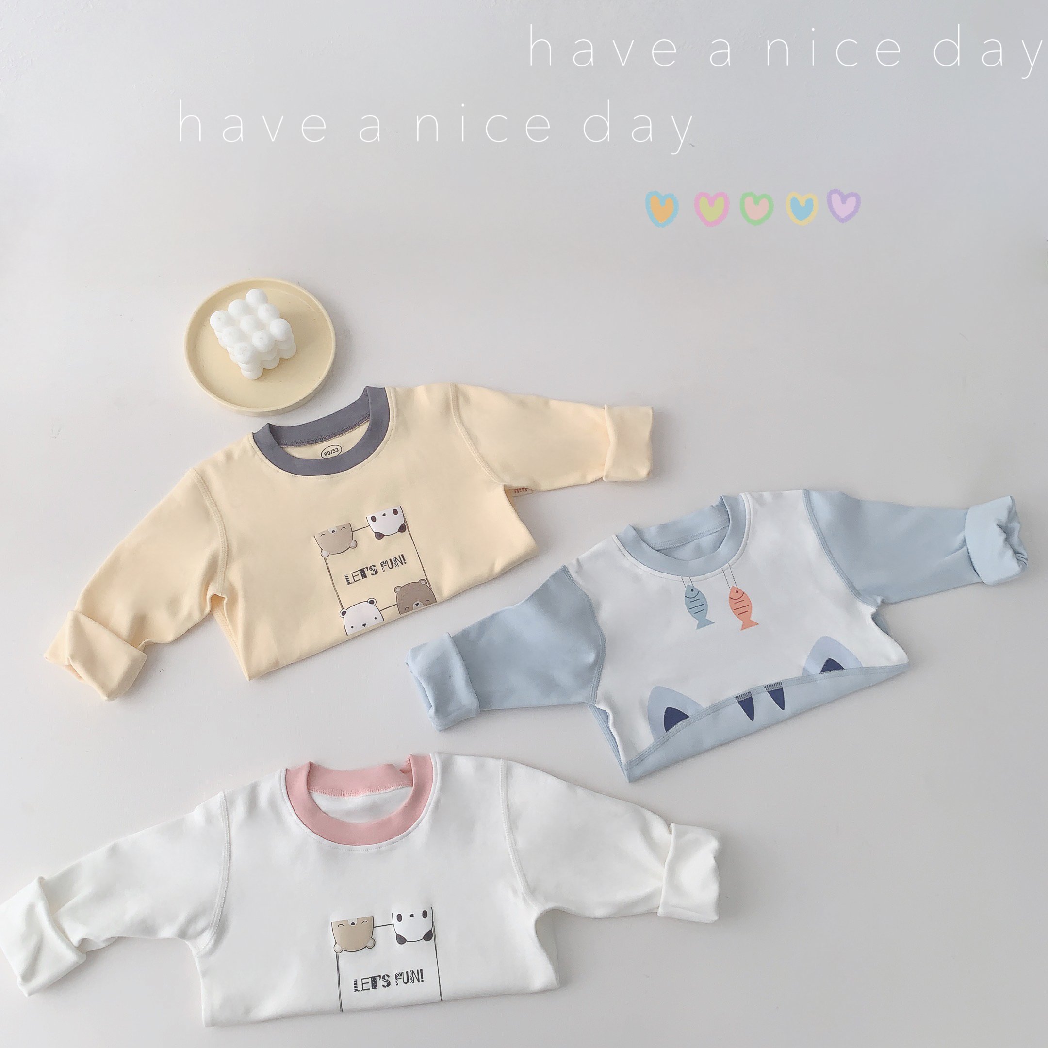 Purorigin 2024 Autumn Long-sleeved Baby Clothing Suit Undershirt Kids Sweater Suit Children's Two-piece Set Custom Pattern