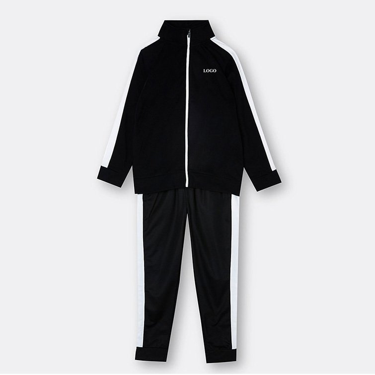 Boys Sports Wear And Jogging Track suit Kids Tracksuit Set / 100% Polyester Full Zip Tracksuit For Boys