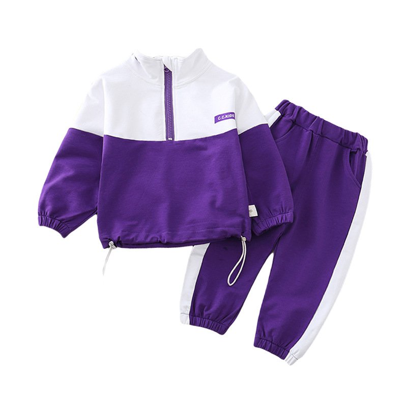 Children's clothing, boys, new spring casual fashion hoodie set