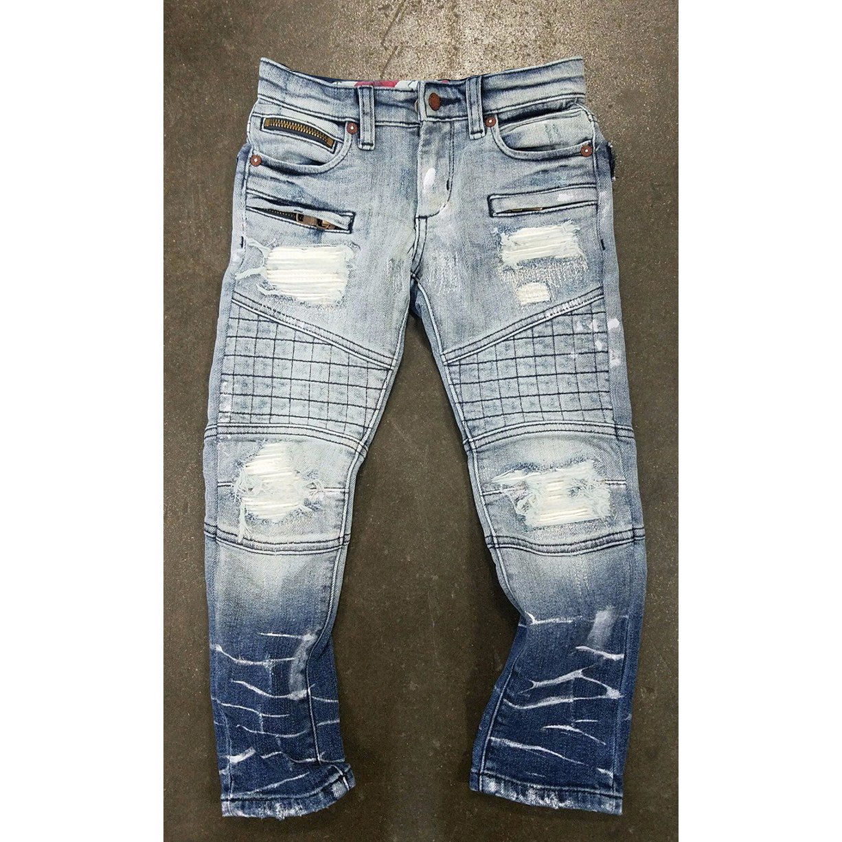Wholesale Mixed Styles Jean Purple Wind Denim Distressed High Quality Denim Stretchy Jeans cheap china wholesale kids clothing