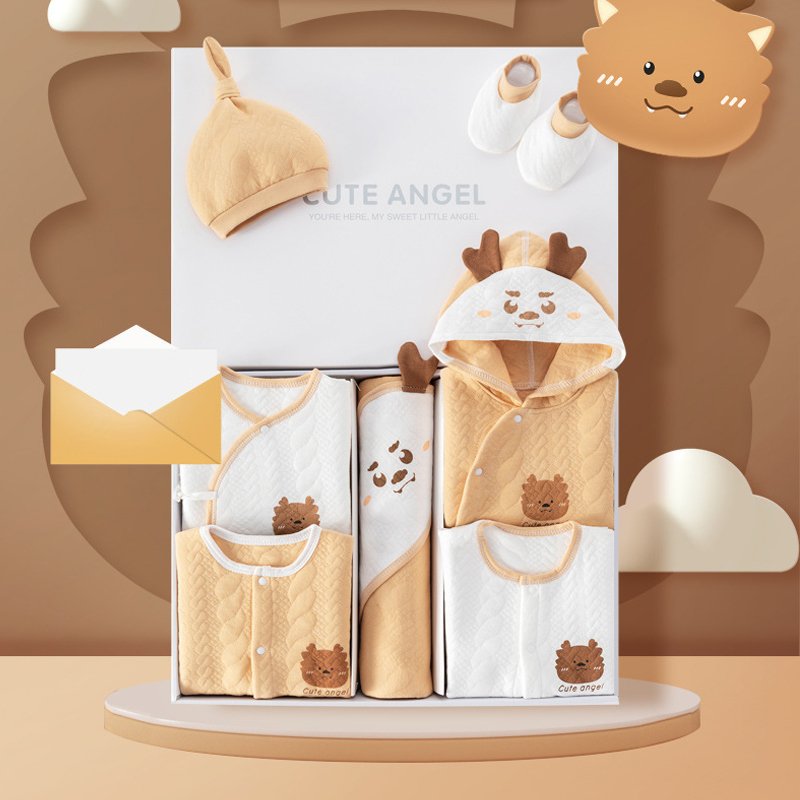 Custom Newborn Babies Gift Box Pure Cotton Clothing Sets Casual 22pcs 24pcs 26pcs New Born Baby Clothes Sets