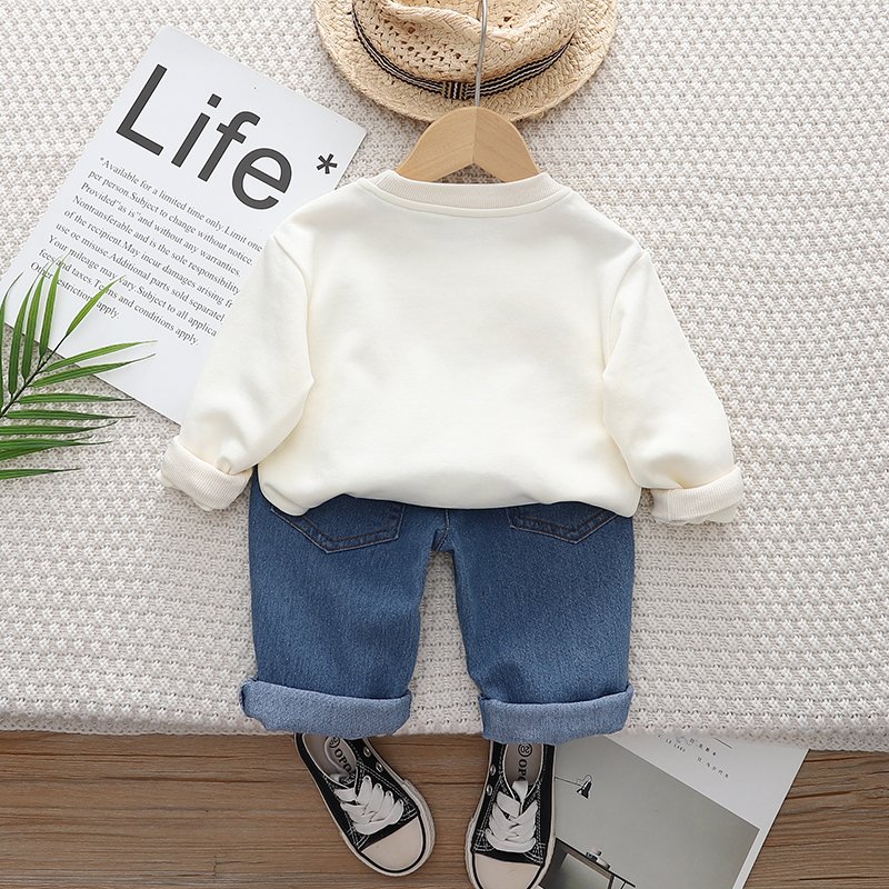 Unisex Short Sleeve Baseball Jacket for Kids Letter Print Leisure Sports Suit for Boys for Spring & Autumn Motorcycle Activities