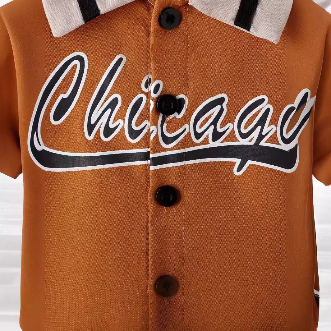 Summer new ins cross-border e-commerce foreign trade hot-selling sports boy clothing two-piece suit