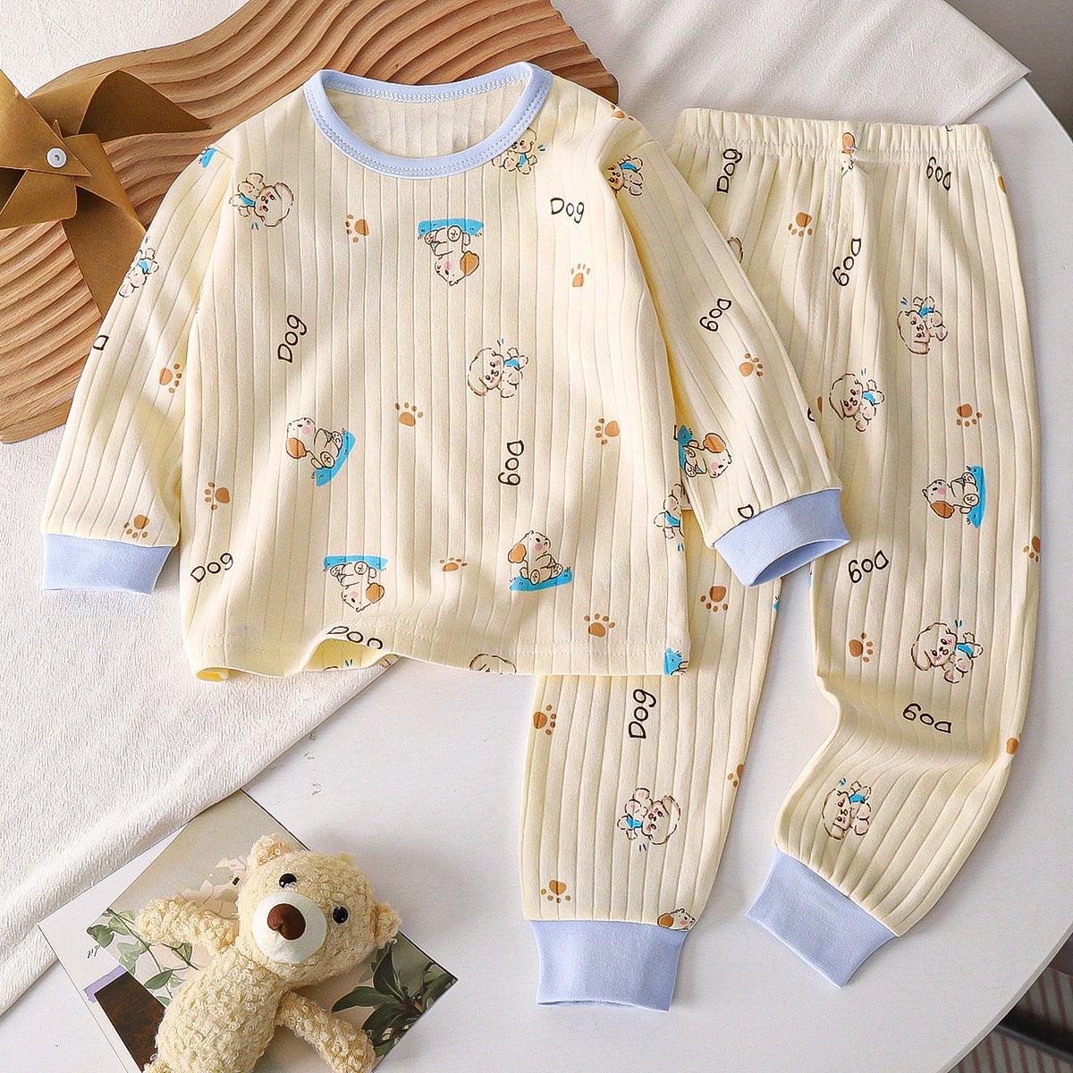 Children's underwear set Pure cotton fall new baby boys' home wear girls' pajamas 1-10 years old children's clothing