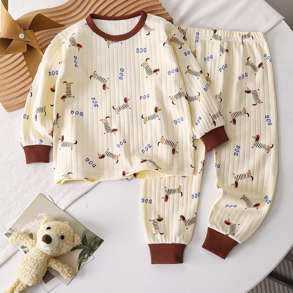 Children's underwear set Pure cotton fall new baby boys' home wear girls' pajamas 1-10 years old children's clothing
