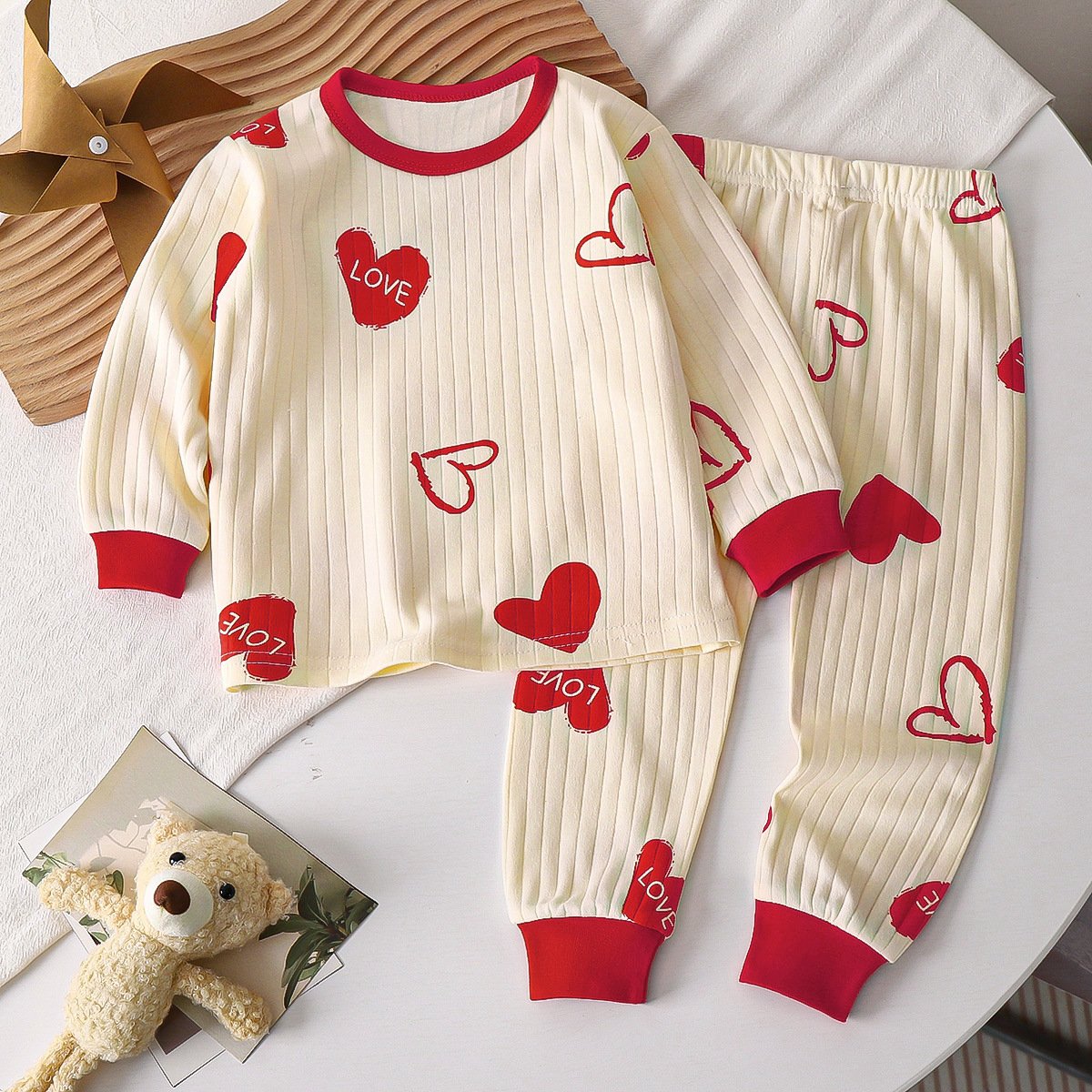 Children's underwear set Pure cotton fall new baby boys' home wear girls' pajamas 1-10 years old children's clothing