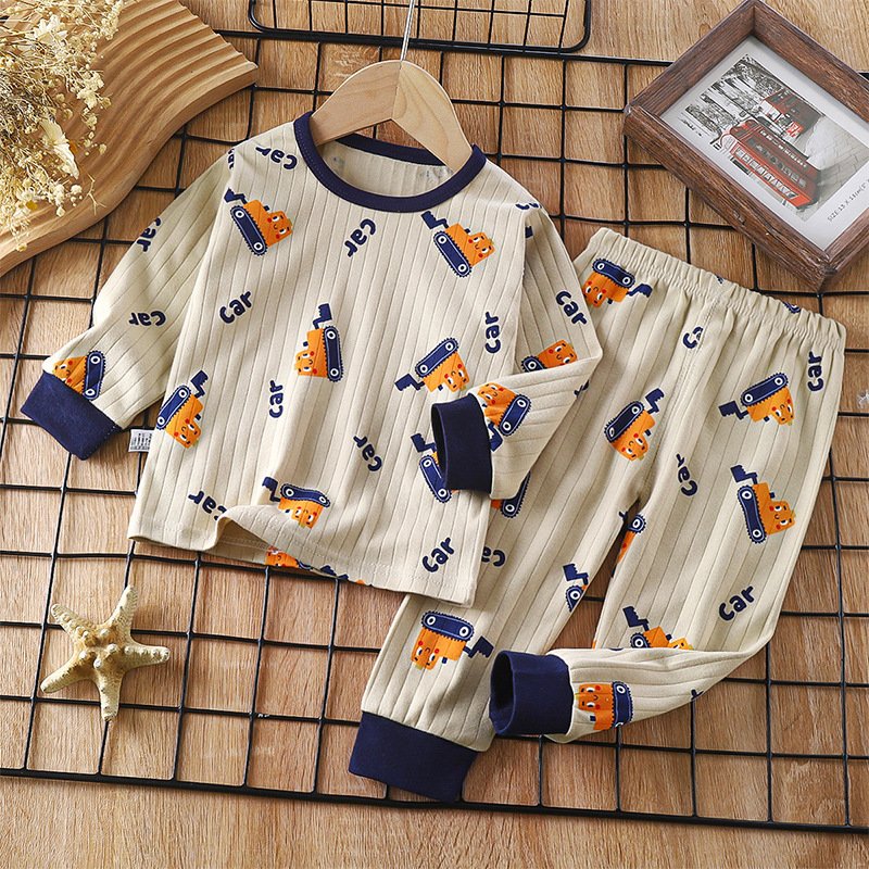 Children's underwear set Pure cotton fall new baby boys' home wear girls' pajamas 1-10 years old children's clothing